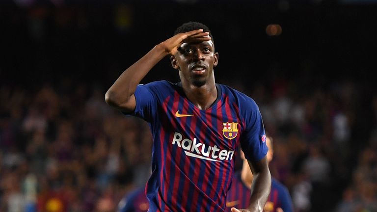 Ousmane Dembele could deputise for Messi against Inter Milan if the Argentine is unable to feature