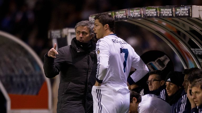 Jose Mourinho and Cristiano Ronaldo worked together at Real Madrid