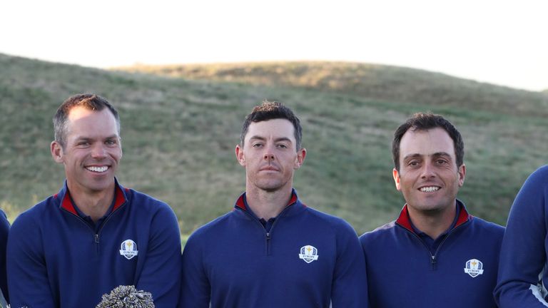 Paul Casey, Rory McIlroy and Molinari were all early arrivals on the course at Le Golf National on Tuesday