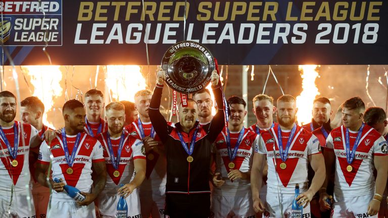 St Helens lifted the League Leaders' shield