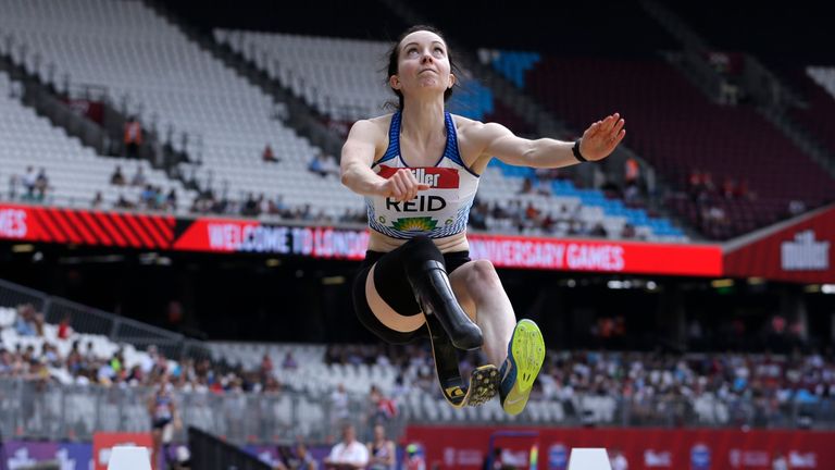 Reid was victorious in the T44 long jump event at the Muller Anniversary Games in London in July