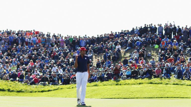 Tony Finau chipped in with two points for the Americans