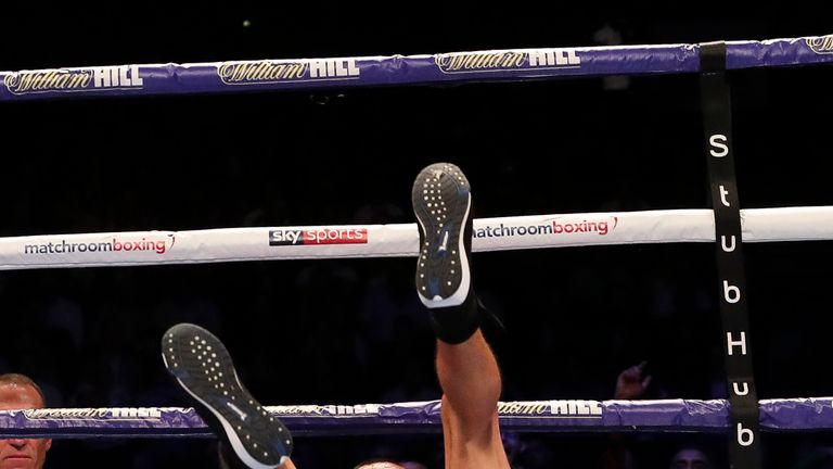 Vargas takes a tumble after a blistering combination