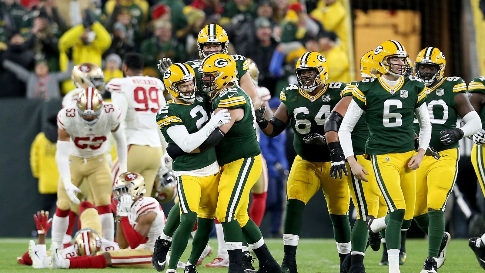 San Francisco 49ers 30-33 Green Bay Packers: Mason Crosby kicks game-winner  as time expires, NFL News