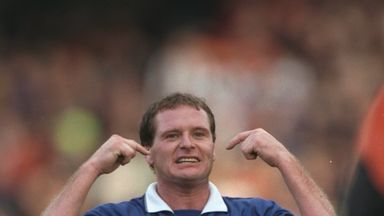 Image of Paul Gascoigne was part of the Rangers side which won the double during the 1996-96 season