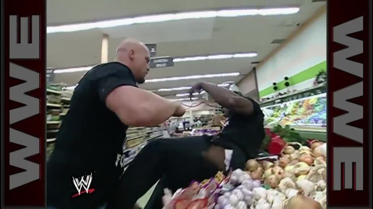 Steve Austin and Booker T famously brawled around a supermarket on a 2001 episode of SmackDown