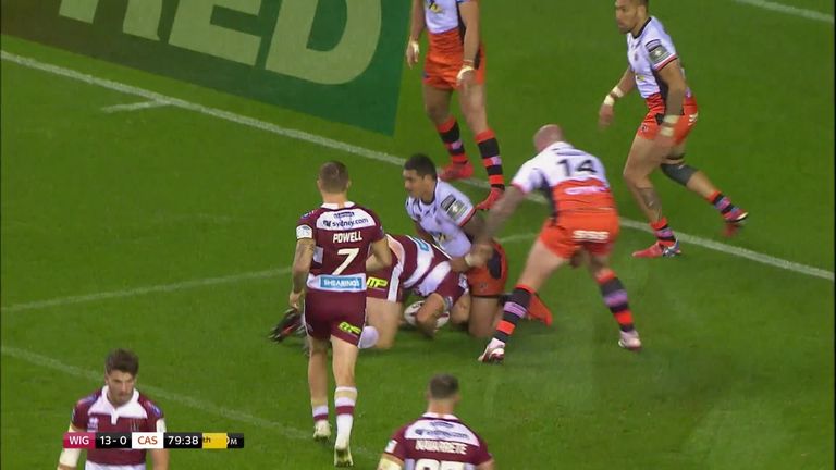 Highlights of the second Super League semi-final between Wigan Warriors and Castleford Tigers