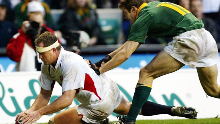 Look back at England's 50-point victory over South Africa from  November 2002