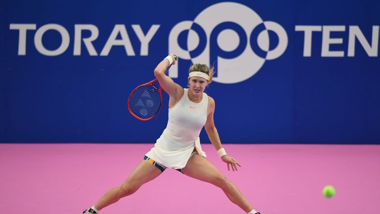 Eugenie Bouchard claimed her first top-50 win in 14 months
