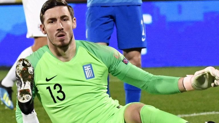 New Celtic goalkeeper Vasilis Barkas has been capped 10 times by Greece
