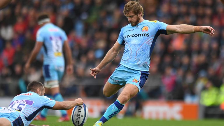 Gareth Steenson kicked the first points of the day after 19 minutes