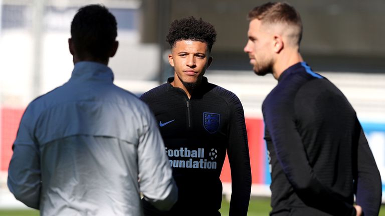 Jordan Henderson and Jadon Sancho face a race to be fit for England