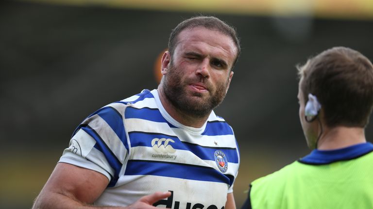 Bath centre Jamie Roberts was knocked out against Toulouse