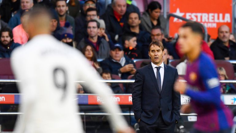 Lopetegui's final game in charge was a 5-1 El Clasico defeat at Nou Camp