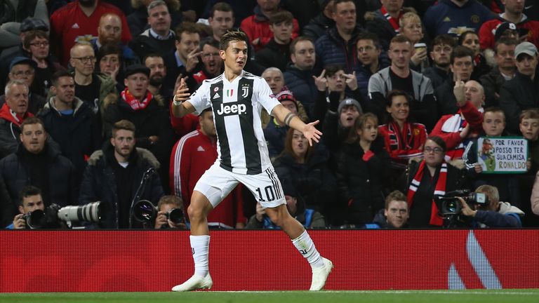 Paulo Dybala scored the only goal of the match after Juventus's victory at Old Trafford a few weeks ago.