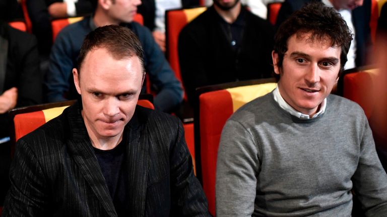 Reigning champion Thomas and Team Sky team-mate were both at the 2019 route presentation in Paris