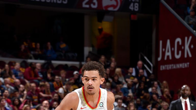 Trae Young scored 35 and added 11 assists in the Atlanta Hawks' win over Cleveland Cavaliers, he joins Steph Curry and LeBron James as one of only three rookies to score 35-plus points and have 10-plus assists in a game.