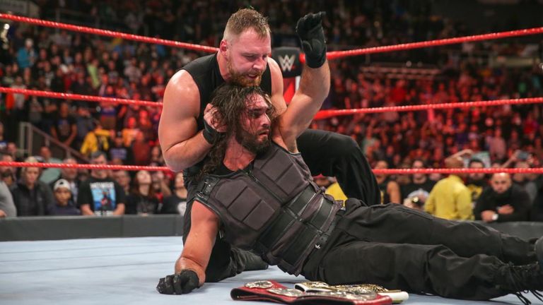 Moments after their emotional Raw Tag Team Title victory, Dean Ambrose unleashes a stunning assault on Seth Rollins. 