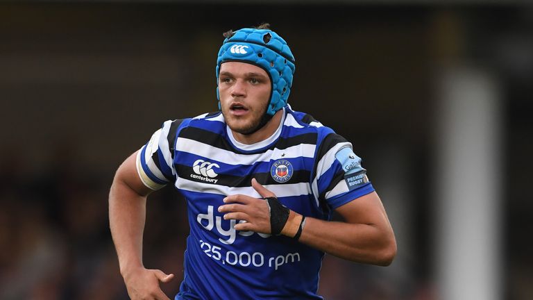 Bath's 21-year-old No 8 Zach Mercer is one of eight uncapped players named