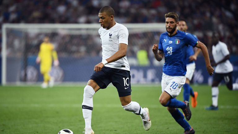 Mbappe, 20, has already won a World Cup