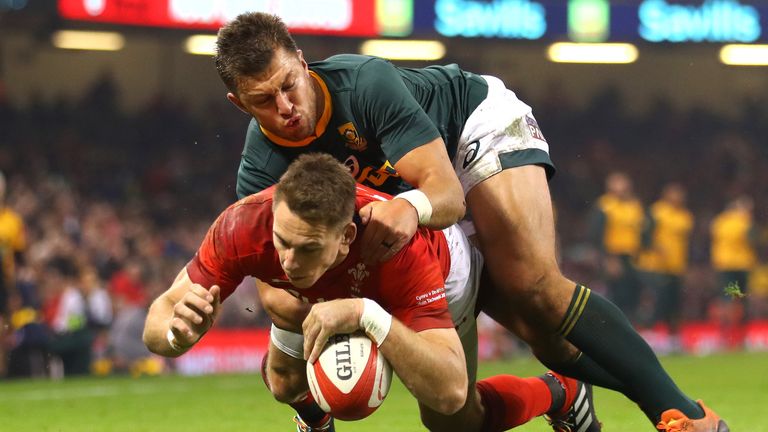 Liam Williams was among the try scorers as Wales beat South Africa in Cardiff on Saturday