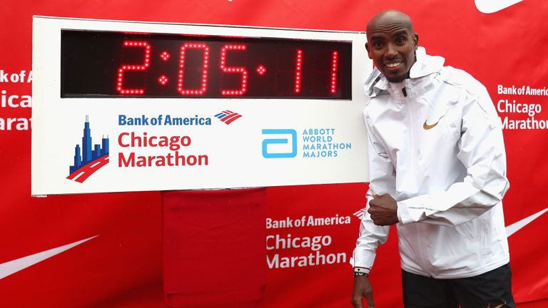 Farah broke the European marathon record in Chicago last year