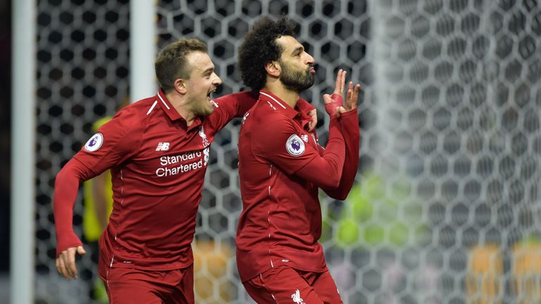 Mohamed Salah scored his sixth goal in three games against Watford