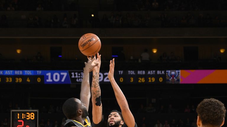 Highlights of the New Orleans Pelicans' visit to the Golden State Warriors