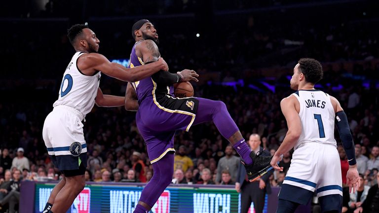 Highlights of the Minnesota Timberwolves up against the Los Angeles Lakers in Week 4 of the NBA