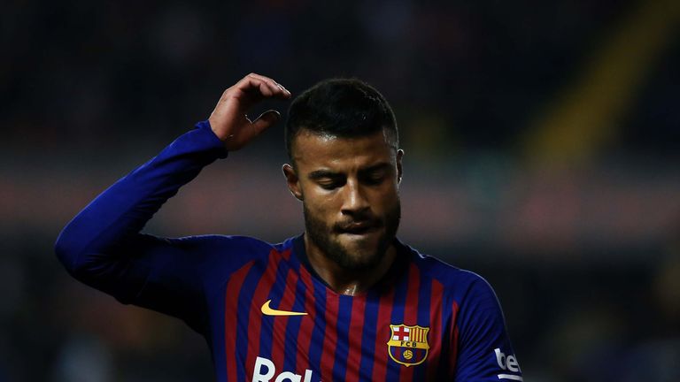 Rafinha scored against Inter Milan at the Camp Nou