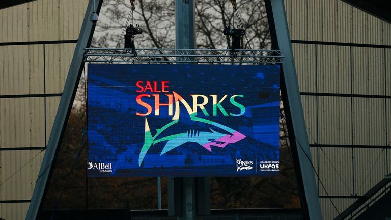 Sale Sharks unveiled Rainbow Laces branding at the AJ Bell Stadium ahead of the clash with Northampton Saints