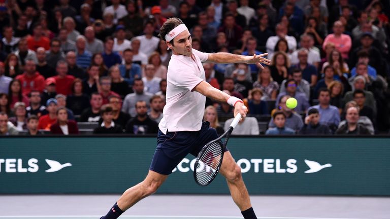 Roger Federer lost in the semi-finals of the Paris Masters against Novak Djokovic on Saturday