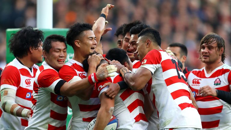 Japan pushed Jones' England when the two sides met at Twickenham in November