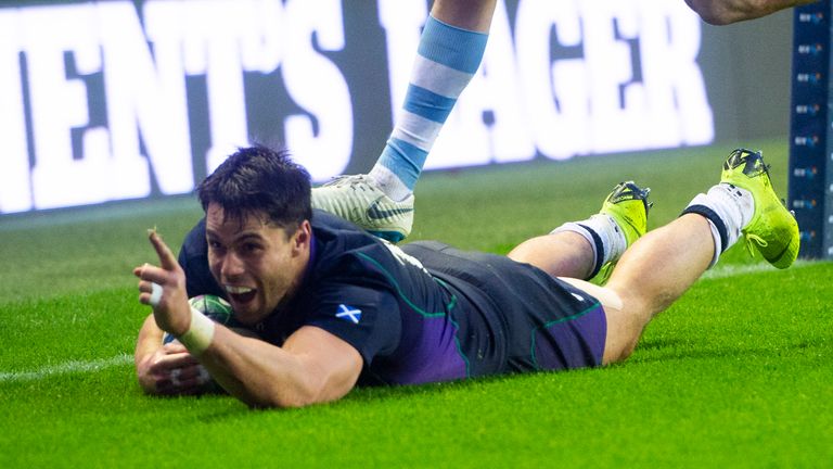 Sean Maitland scored the only try of the game as Scotland beat Argentina