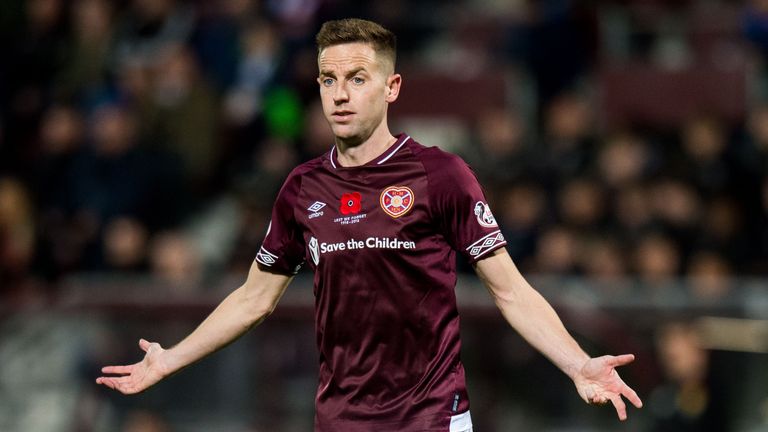 Hearts striker Steven MacLean has five goals in seventeen appearances for the club in 2018/19 so far