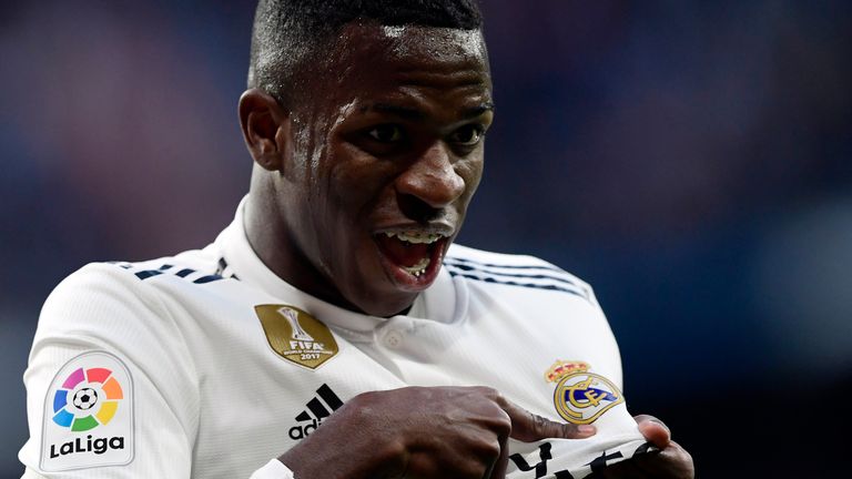 Real Madrid's Vinicius Junior looks set to make his Brazil debut at the age of 18