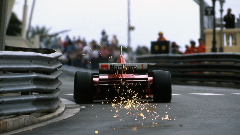 Schumi&#8217;s first Monaco as a Ferrari driver was certainly eventful. A stunning pole &#8211; half a second ahead of the Williams cars &#8211; was followed by a poor start in the wet and then an unforced crash inside eight corners. Ouch.