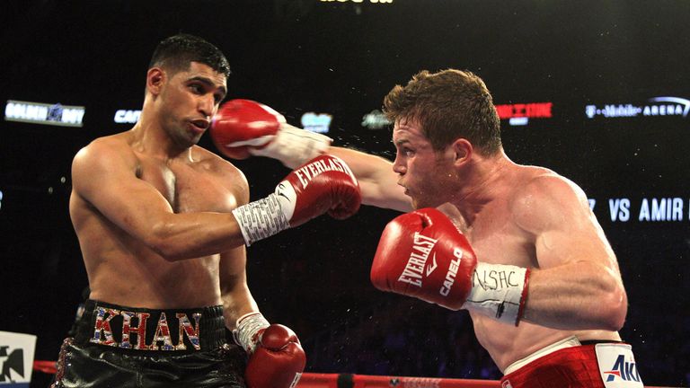Khan lost to Alvarez in Las Vegas in 2016