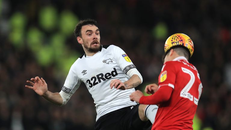 Scott Malone started 11 league games for Derby this season