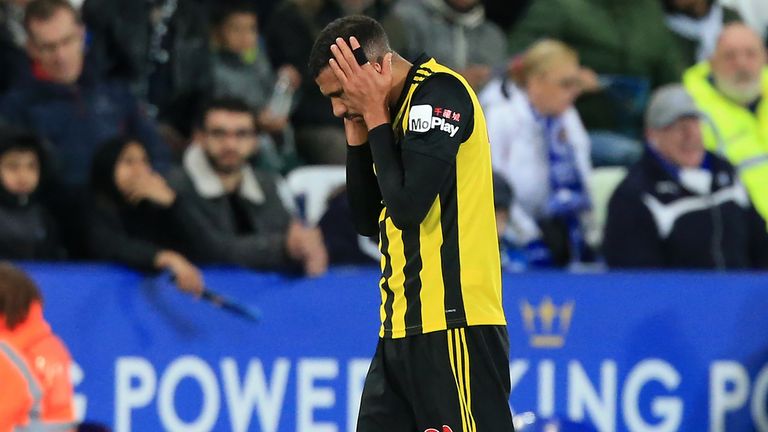 Roberto Peryera was among those to waste chances for Watford