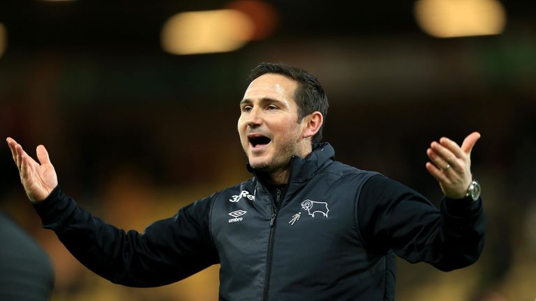 Frank Lampard had to temporarily stop his Derby training due to a suspected spy
