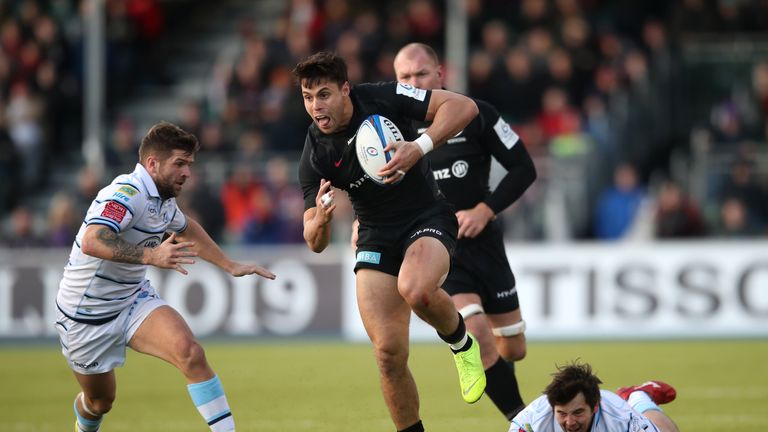 Sean Maitland scored twice as Saracens ran away with things against Cardiff Blues in the second half on Sunday