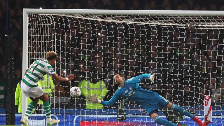 Scott Sinclair saw a penalty saved at Hampden Park last Sunday