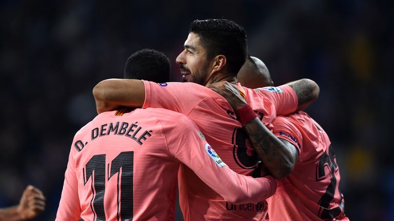 Luis Suarez was also on the score sheet