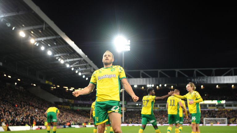 Leaders Norwich are in action against Leeds