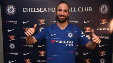 Chelsea unveiled new signing Gonzalo Higuain on Wednesday night