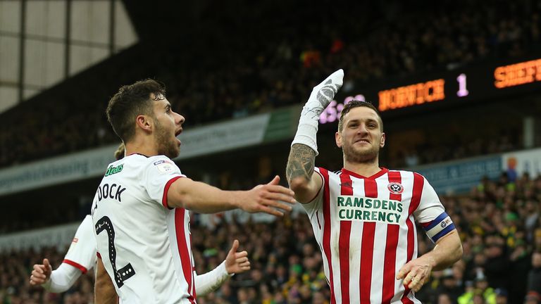 Billy Sharp celebrates scoring for Sheffield United