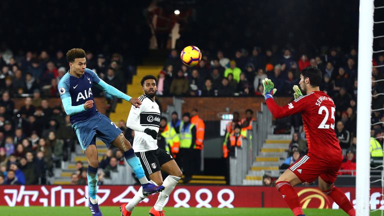 Dele Alli drew Spurs level early in the second half