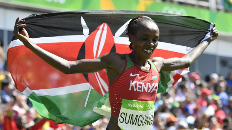 Jemima Sumgong has been banned for eight years after an IAAF disciplinary tribunal  