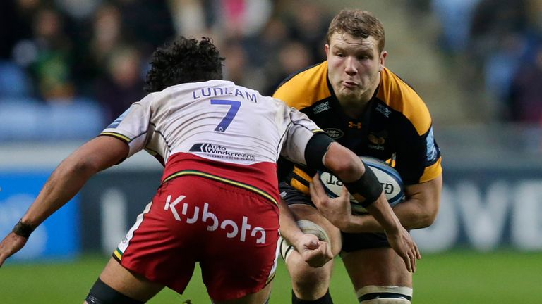 Joe Launchbury returned to action for Wasps having been out injured since September